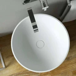 Lavabo cilindrico freestanding da terra prodotto in Italia, Rumo