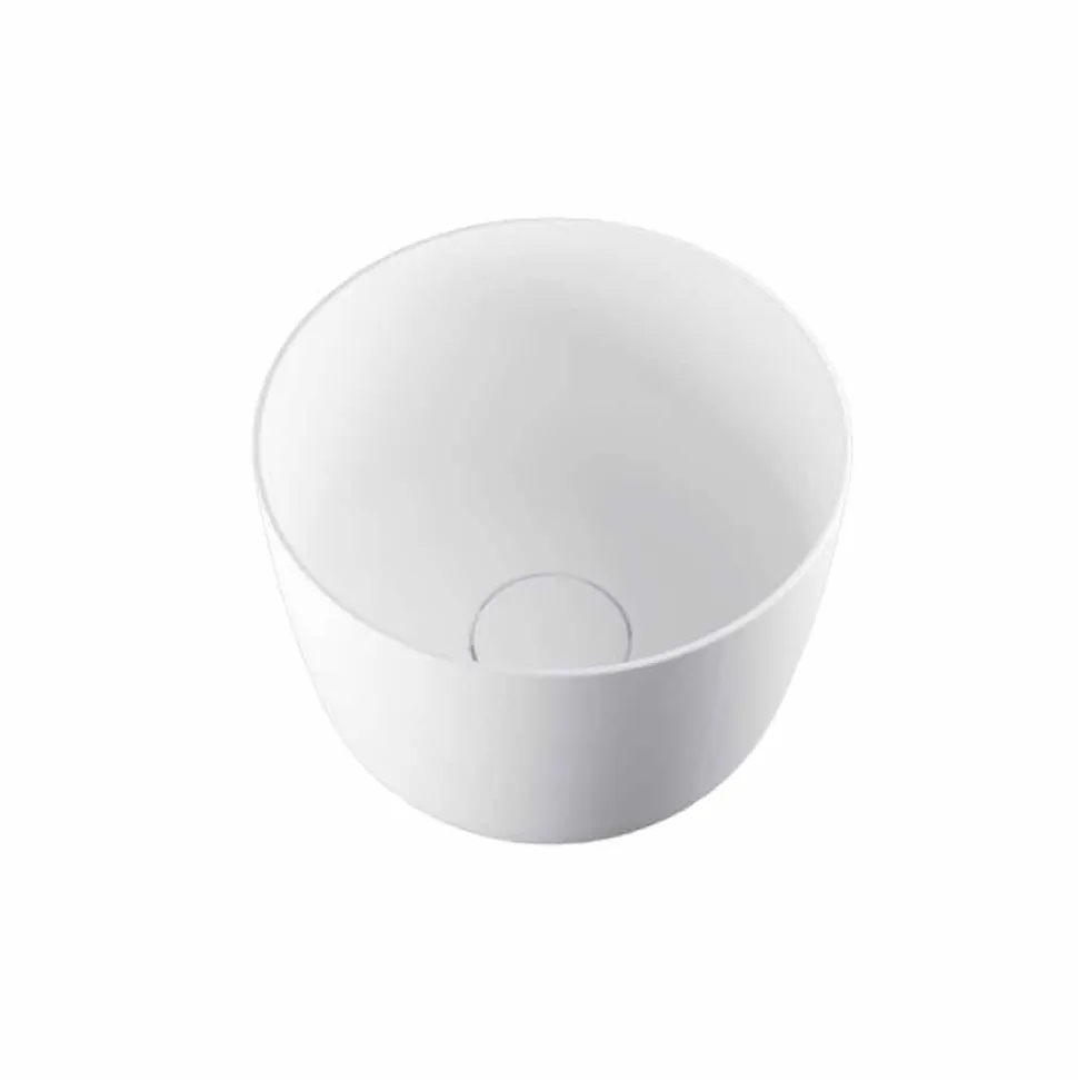 Lavabo circolare da appoggio prodotto in Italia, Lallio