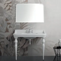 Lavabo Consolle Classico in Ceramica L 104 cm Realizzato in Italia - Wollie
