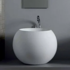 Lavabo da Appoggio a Forma di Sfera in Ceramica Colorata Fanna