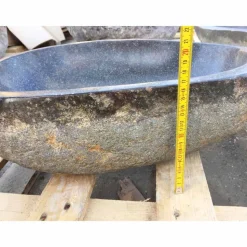 Lavabo da Appoggio Artigianale in Pietra Naturale di Fiume Moderno - Aurea