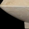 Lavabo da appoggio bagno di design in pietra naturale Iria,pezzo unico