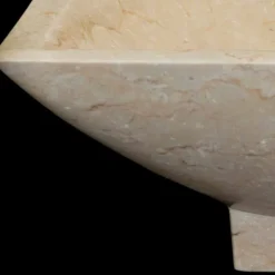 Lavabo da appoggio bagno di design in pietra naturale Iria,pezzo unico