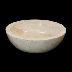 Lavabo da appoggio bianco in marmo Levi, di design, pezzo unico