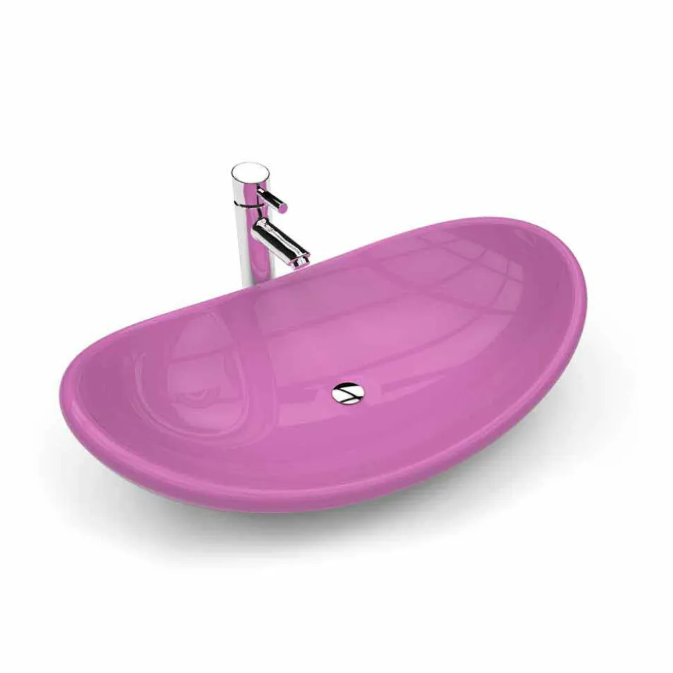 Lavabo da Appoggio Bianco, Rosso o Viola di Design Aysun