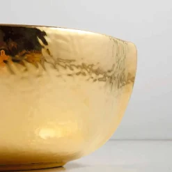 Lavabo da appoggio ceramica platino e oro di design made Italy Oscar