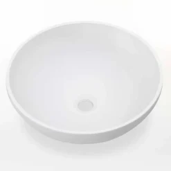 Lavabo da Appoggio Circolare di Design Moderno in Resina Made in Italy – Cavan
