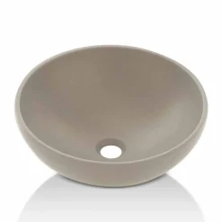 Lavabo da Appoggio Circolare di Design Moderno in Resina Made in Italy – Cavan