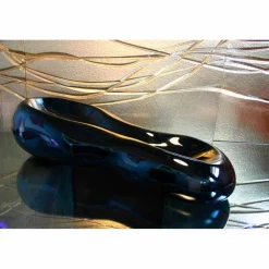 Lavabo da appoggio design moderno nero o fucsia Goldline
