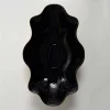 Lavabo da appoggio di design ceramica nero e oro made in Italy Cubo