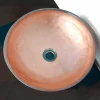 Lavabo da Appoggio di Design in Resina Trasparente e Rame - Salvatore