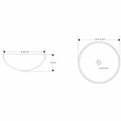 Lavabo da Appoggio di Design in Resina Trasparente e Rame - Salvatore