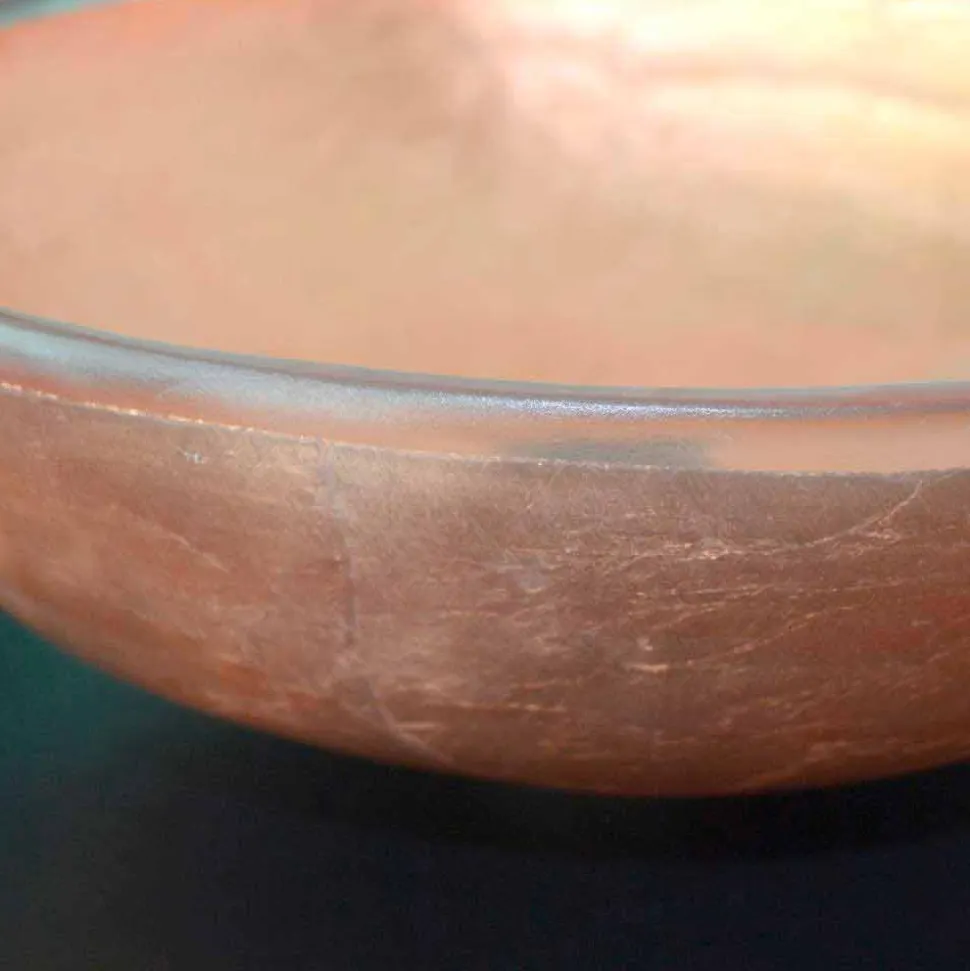 Lavabo da Appoggio di Design in Resina Trasparente e Rame - Salvatore