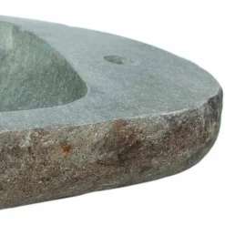 Lavabo da appoggio di design in pietra naturale Kai, pezzo unico