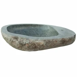 Lavabo da appoggio di design in pietra naturale Kai, pezzo unico