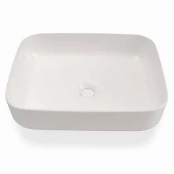 Lavabo da Appoggio di Design Moderno in Ceramica Bianca Made in Italy – Turku