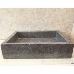 Lavabo da appoggio di design pezzo unico Jeff, in pietra naturale