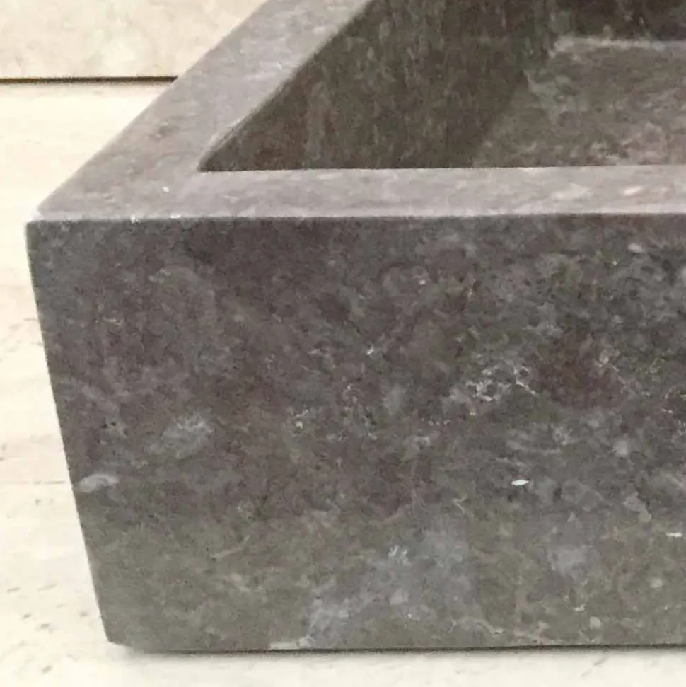 Lavabo da appoggio di design pezzo unico Jeff, in pietra naturale