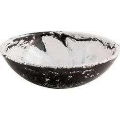Lavabo da appoggio di design rotondo fatto a mano in resina, Bussoleno