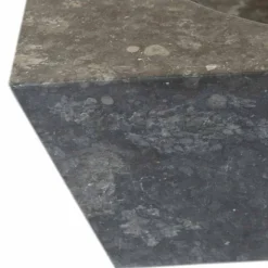 Lavabo da appoggio grigio quadrato in pietra naturale Jiny, di design