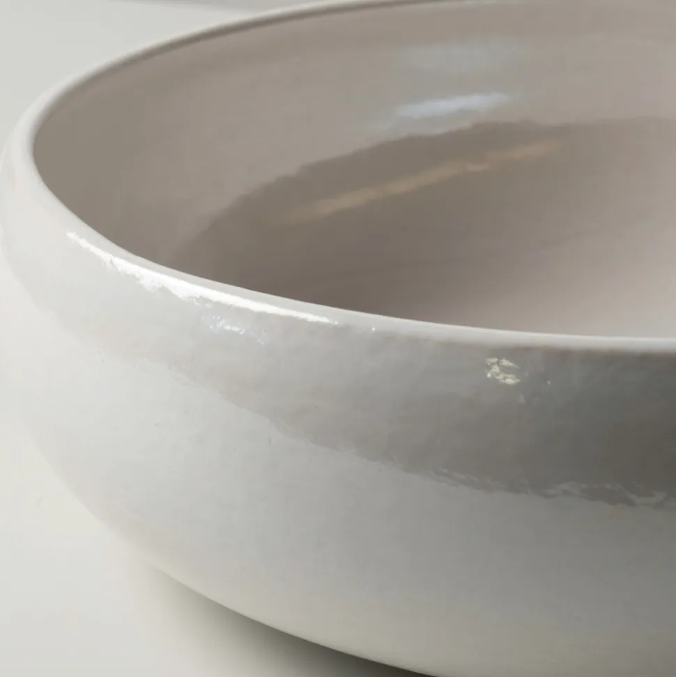Lavabo da Appoggio in Argilla Raku e Lustro Metallico Craquele’ - Prisma