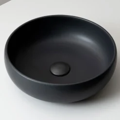 Lavabo da Appoggio in Argilla Raku e Lustro Metallico Craquele’ - Prisma