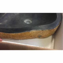 Lavabo da Appoggio in Basalto Hassan, non riproducibile in serie