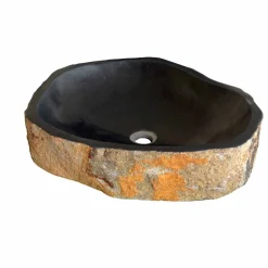 Lavabo da Appoggio in Basalto Hassan, non riproducibile in serie
