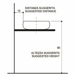 Lavabo da appoggio in ceramica raku fatto a mano in Italia, Ramon