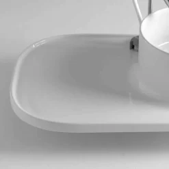Lavabo da appoggio in ceramica dal design vintage Marta