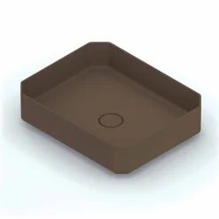 Lavabo da appoggio in ceramica moderno prodotto in Italia, Zulimo