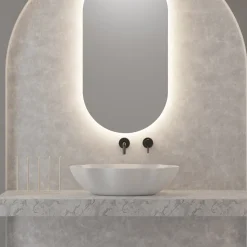 Lavabo da Appoggio in Ceramica Colorata Diverse Finiture L 65 cm - Cubo