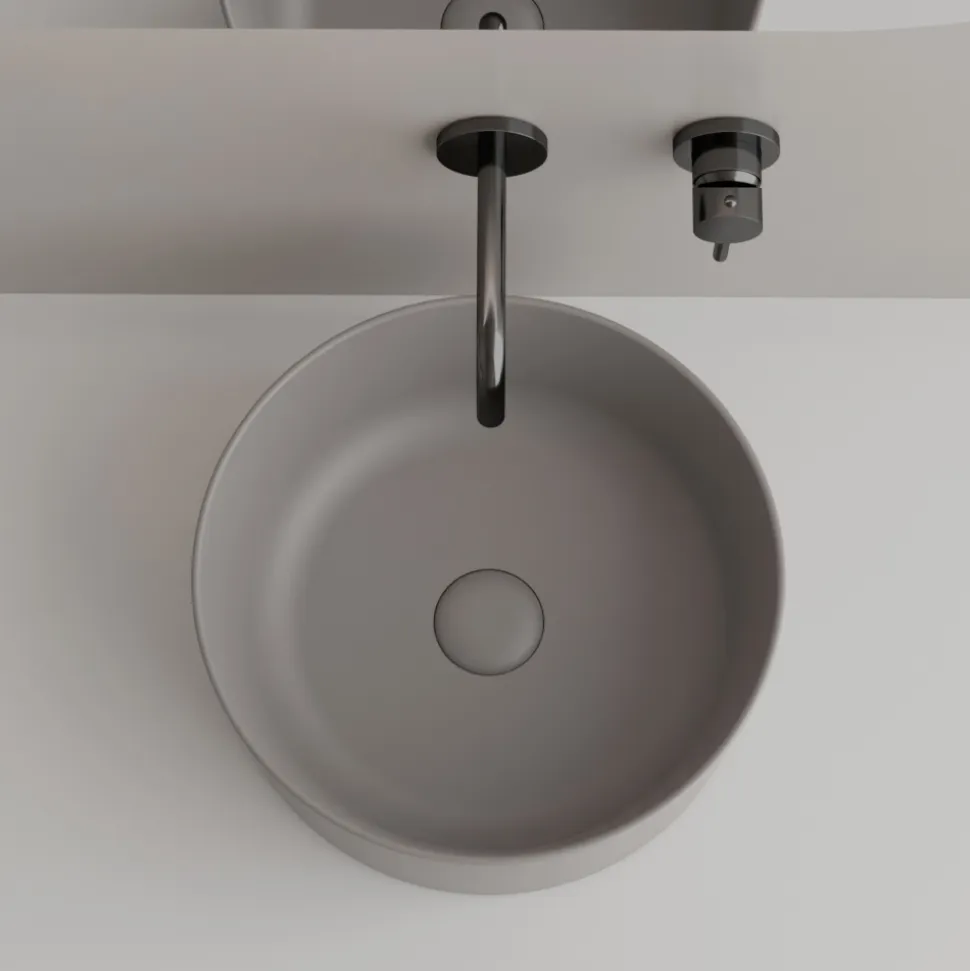 Lavabo da Appoggio in Ceramica di Diverse Finiture Made in Italy - Palline