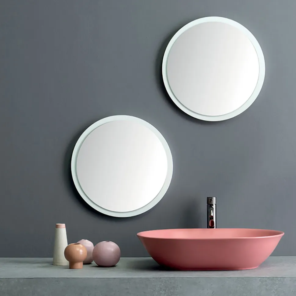 Lavabo da Appoggio in Ceramica Opaca L 58 cm Realizzato in Italia - Nelly