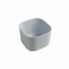 Lavabo da appoggio in ceramica design moderno Star Square 40x40 cm