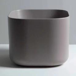 Lavabo da appoggio in ceramica design moderno Star Square 40x40 cm