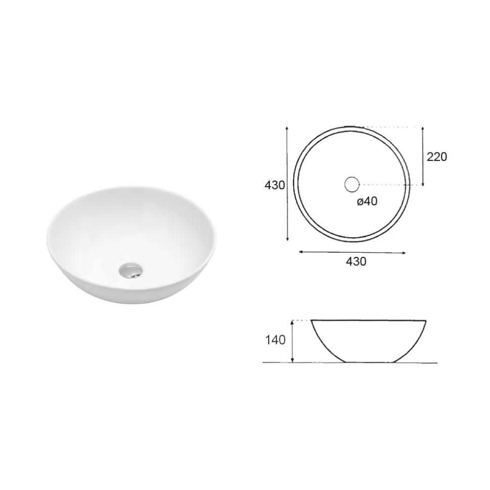 Lavabo da Appoggio Inclinato Ovale in Ceramica e Design Moderno - Papavero