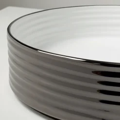 Lavabo da Appoggio in Gres Porcellanato Ondulato Made in Italy - Vibrazione