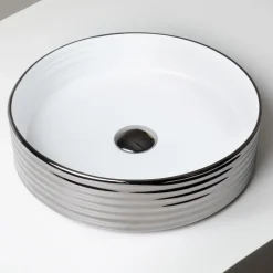 Lavabo da Appoggio in Gres Porcellanato Ondulato Made in Italy - Vibrazione