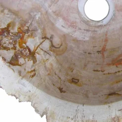 Lavabo da Appoggio in Legno Fossile Goa, non riproducibile in serie