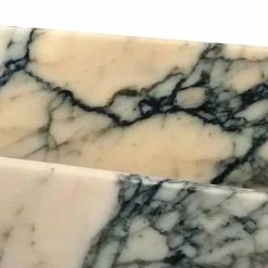 Lavabo da Appoggio in Marmo Paonazzo Design Squadrato Made in Italy - Karpa