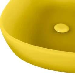 Lavabo da Appoggio in Resina Colorata Semitrasparente Stampato a Mano - Elba
