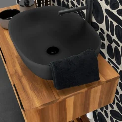 Lavabo da Appoggio in Resina Colorata Semitrasparente Stampato a Mano - Elba