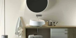 Lavabo da appoggio in Solid Surface fatto in Italia,Dongo