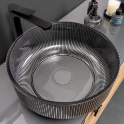 Lavabo da Appoggio in Vetro Veneziano Resinato e Verniciato - Excelsior