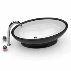 Lavabo da appoggio moderno Egg, prodotto artigianle italiano