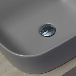 Lavabo da Appoggio Moderno in Ceramica Bianca o Colorata Trabia