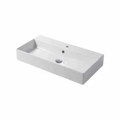 Lavabo da Appoggio o Parete di Design in Ceramica Colorata Leivi