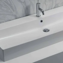 Lavabo da Appoggio o Parete di Design in Ceramica Colorata Leivi