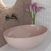 Lavabo da Appoggio Ovale in Ceramica Lucida L 50 cm Made in Italy - Ferry